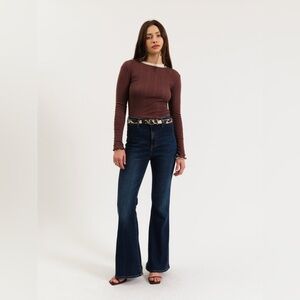 NWT DAZE DENIM Sunset Flair High Rise Jean in Magic Hour